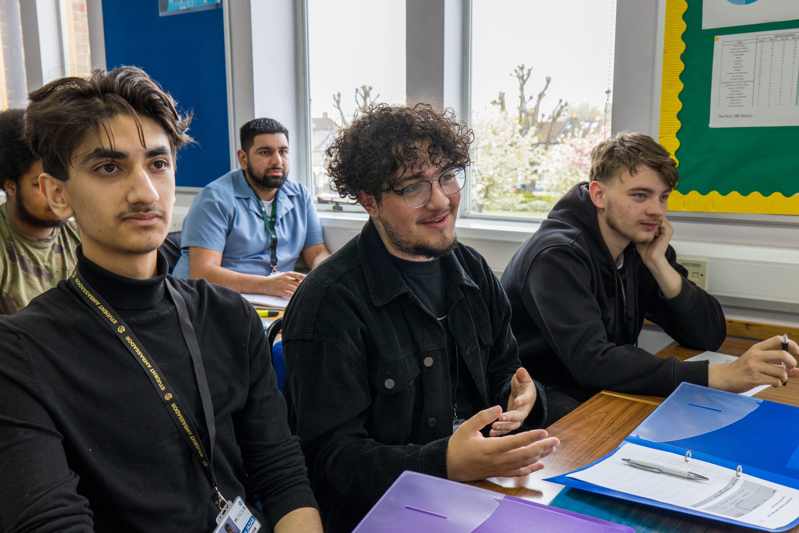 students sitting in a classroom